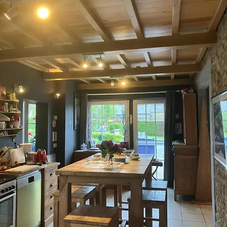 Maison et son jardin situés dans le Condroz Marchin Extérieur photo